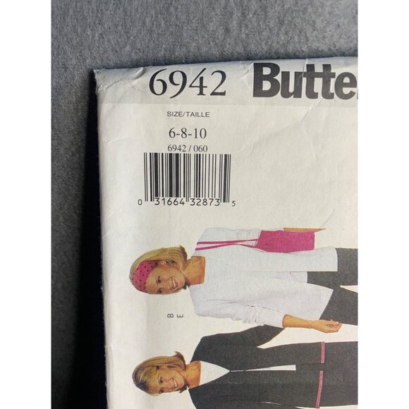Butterick Misses Jacket Top Skirt Pants Sewing Pattern sz 6 8 10 6942 - uncut - Picture 2 of 4